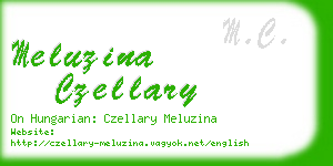 meluzina czellary business card